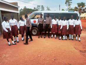 Students & staff in another version of dressing