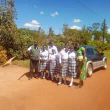 A director visit the site: project progress