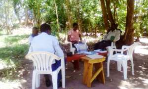 The four staff under orientation