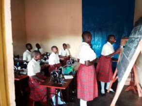 Students learning from each other