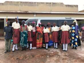 Parents express parental to girls: Visitation Day