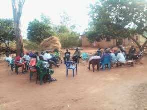 Village members at their progress meeting
