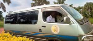 One of the youth boy driving project car