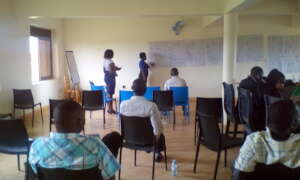 CSOs discussing Budget of Kole District 2024/2025