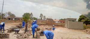 Training of youth (construction) in progress