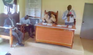 District officials in attendance