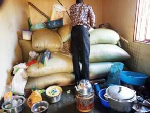 Food stuff at the store of the girls