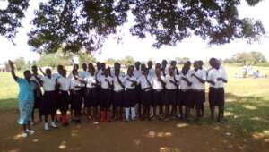 Candidates & a teacher sang a song: Thanks, praise