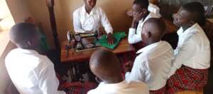 Practice: Girls practical work in tailoring