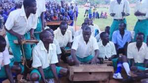 Local thumb piano play to express happiness & joy
