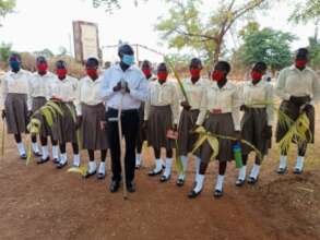 Girls undergoing training of Home Economics