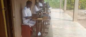 Second lot of girls in practice