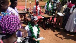 At graduation ceremony