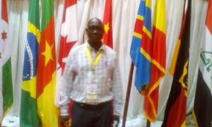 Project Leader attending peace conference