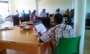 Project Leader (Center) debated on budget position