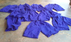 Short pans completed by girls