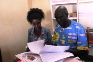 GG team: Studying the accounts during site visit