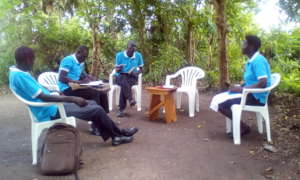 The staff discussed the core values of trust