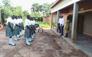 Students are being welcome to school:Term III