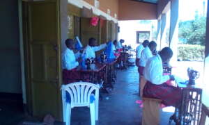Students and staff are as orderly training zone