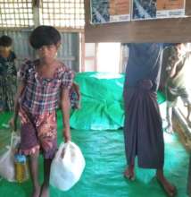 Ration being Distributed