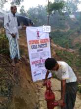 Installation of Hand Pump in Rohingya Refugee Camp