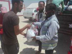 Distribution of relief goods