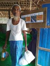 An Old Man with Food Items distributed by CHCS