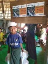 A Boy with Food Items for his Family