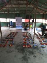 Food arranged for the refugees