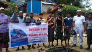 Meat Distribution among Refugees