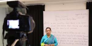 Pre-recorded lessons by teachers from Dhaka