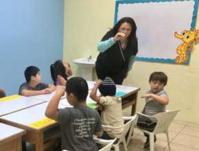 Young children with Down syndrome