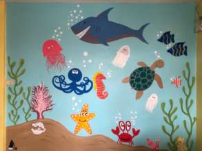 New Wall drawing in the Nursery Building