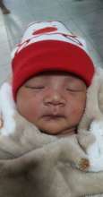 one of the two babies that was born last month