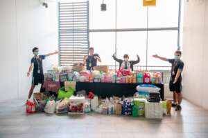 School kids donated these supplies to us