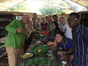 Krishna McKenzie (l) Food & Natural farming team
