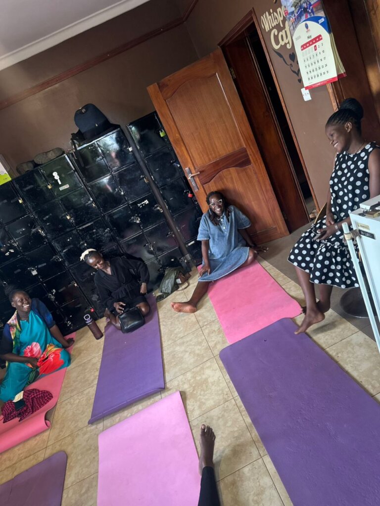 during our exercise classes