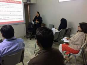Our community worker training in Karachi