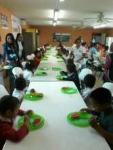 Cafeteria that was built in elementary school