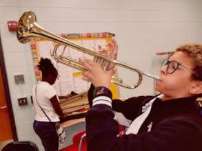 Children receive new instruments!