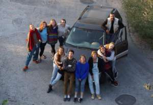 Lesvos Team and the new car