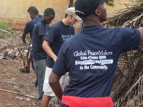 Volunteers the huts