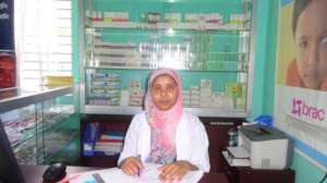 Reema at her work station