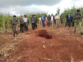 the scene where the chief's body was buried