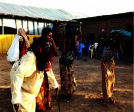 Role play at workshop in Kakuma Refugee Camp.