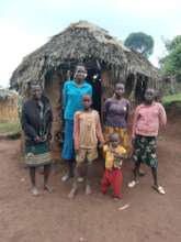 The grassed thatched house that has been a shelter