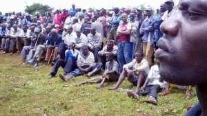 Chesondi Giving Peace Message at Funeral