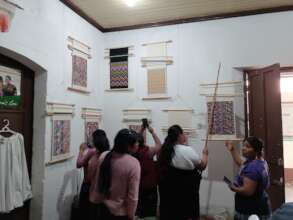Weavers visiting AMA's store