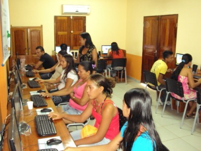 Classroom at new CDI Jiquitaia